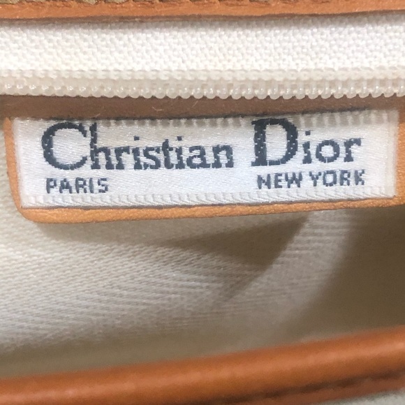 CHRISTIAN DIOR canvas and leather clutch - Picture 15 of 16
